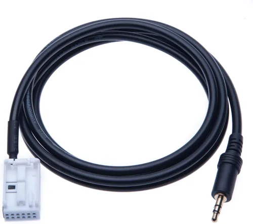 Vista 2 de Cable de entrada de audio auxiliar de 0.138 in compatible con Volkswagen en adaptador de coche para conectar MP3, iPod, iPhone, Samsung Galaxy, OEM
