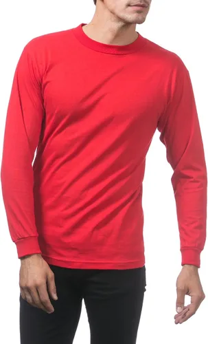 Vista 5 de Pro Club Camiseta de manga larga de algodón cómodo para hombre