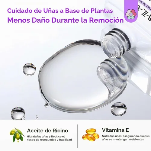 Vista 6 de SAVILAND Kit de removedor de polvo de inmersión: removedor de uñas de inmersión rápida con látex líquido, herramientas de manicura para uñas