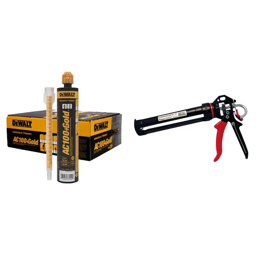 Vista 2 de Adhesivo epoxi acrílico DEWALT AC100+ Gold Quik-Shot de 10 onzas (caja de 12)