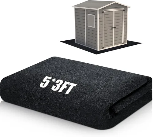 Vista 11 de Haull - Tapete para cobertizo de almacenamiento al aire libre, tapete impermeable para cochera al aire libre, tapete de patio acolchado y suave