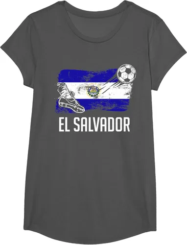Vista 27 de Camiseta salvadoreña con bandera de fútbol salvadoreño