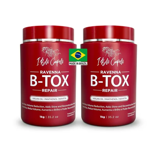 Vista 12 de I Belli Capelli Tratamiento Ravenna B-tox para cabello rubio, 35.2 oz (1kg) - Sin formaldehído, acción anti-encrespamiento, suavizante, hidratación