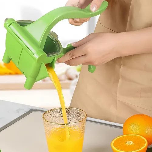 Vista 4 de Exprimidor manual de limón, exprimidor de cítricos, prensa manual, extractor de jugo de alta resistencia, jugo de fruta fresca para limón, lima