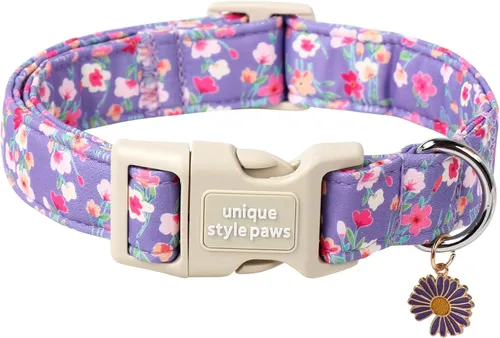 Vista 91 de Unique style paws Collar de perro con hebilla de plástico con colgante, collar de cachorro para primavera y verano, traje de baño para fiesta