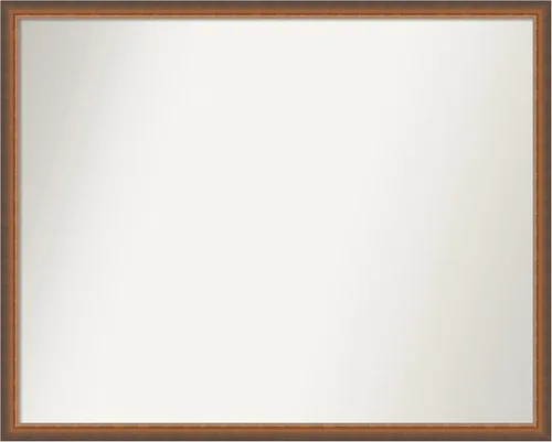 Vista 40 de Amanti Art Espejo de baño de bronce para sobre fregadero, 29 x 19 pulgadas, espejo rectangular de bronce antiguo, marco de madera tradicional