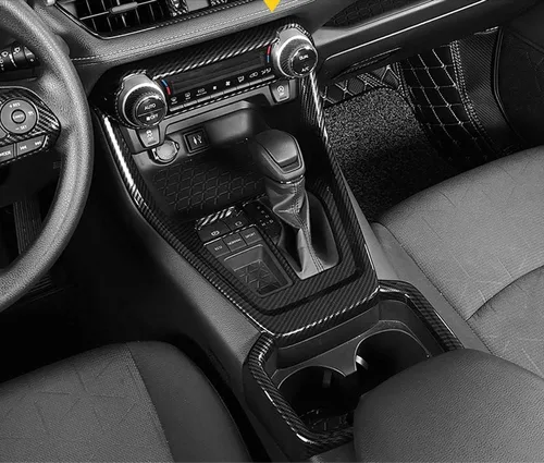 Vista 4 de ERIDANUS Accesorios para automóviles compatibles con RAV4 2024 2023 2022 2021 2020 2019 interior caja de cambios marco de panel de cubierta