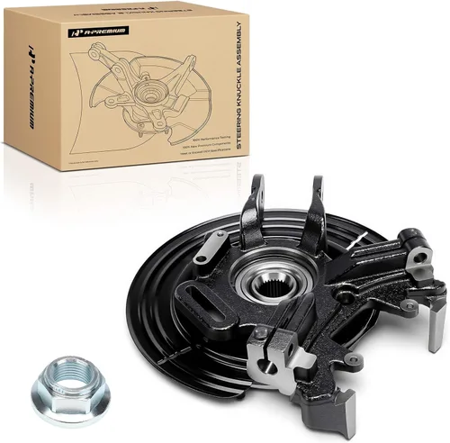 Vista 10 de A-Premium Conjunto de cubo de cojinete de rueda y nudillo de dirección trasero izquierdo compatible con Ford Explorer 2002-2005, Explorer