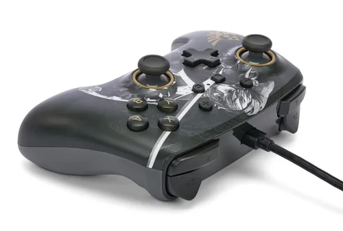 Vista 5 de PowerA Enhanced Nintendo Switch and Switch 2 Wired Controller - Legend of Zelda Battle Ready Link, Officially licensed