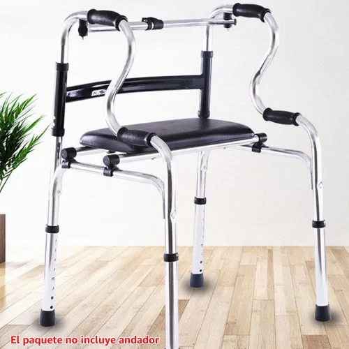 Vista 5 de Asiento plegable para asiento acoplable, capacidad máxima de peso de 250 libras, rango ajustable: 20 a 24 pulgadas (B)