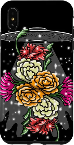 Vista 11 de Alien Floral UFO Girly Extraterrestrial Space Lover - Funda de regalo para iPhone 17