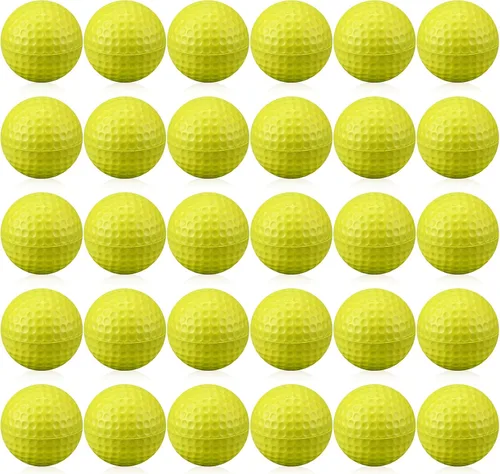 Vista 13 de 30 bolas de espuma para práctica de golf, bolas de espuma suave para práctica de golf, sensación realista y entrenamiento deportivo de vuelo