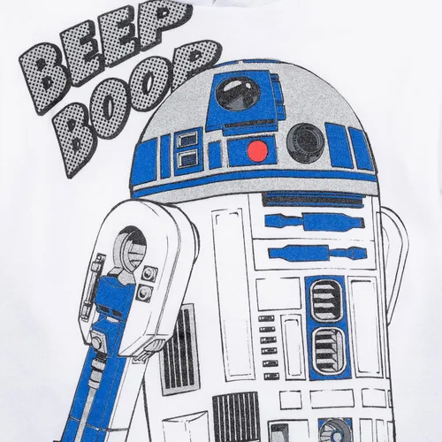 Vista 3 de STAR WARS R2-D2 C-3PO - Sudadera con capucha de forro polar para niños, color azul claro, Azulclaro