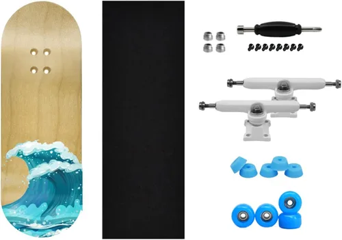 Vista 4 de Teak Tuning Edición completa de ondas de diapasón – Gráfico de transferencia de calor – Forma y tamaño profesionales – Ruedas de rodamientos
