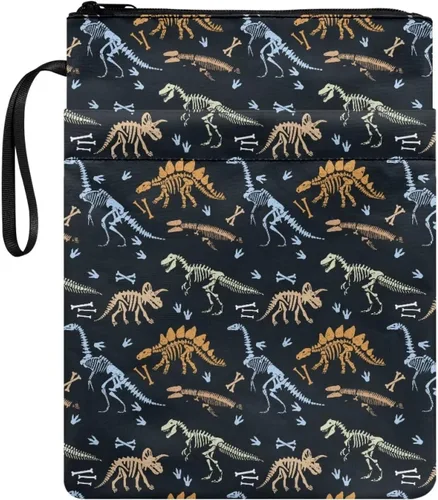 Vista 29 de doginthehole Fundas de libro de dinosaurio 3D para libro de bolsillo reutilizable, protector de libro de texto para niños y estudiantes, portadas