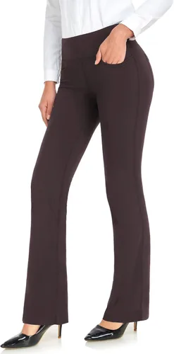 Vista 20 de Safort Pantalones de yoga con entrepierna de 28" 30" 32" 34"más amplios en la parte inferior para botas altas, 4 bolsillos, UPF50+