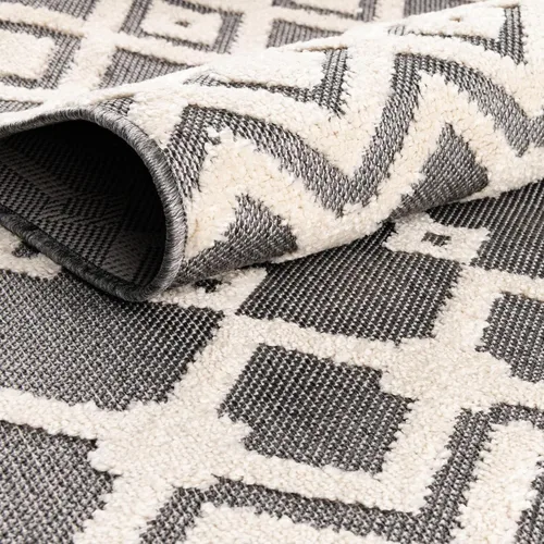 Vista 6 de Unique Loom Arlo Collection Alfombra de área - Lenny (rectangular 2' 0" x 3' 0", carbón/marfil)