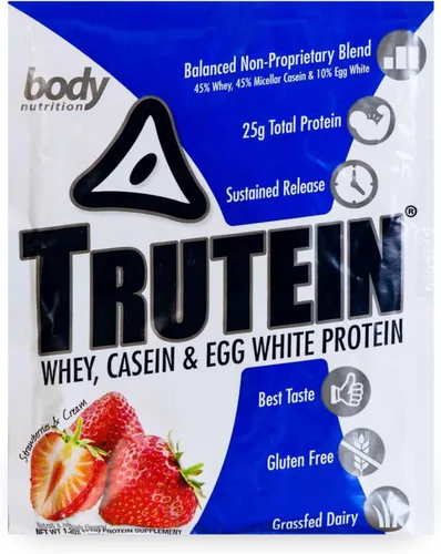 Vista 22 de Body Nutrition Trutein Polvo de Proteína Alto: 45% Suero, 45% Caseína, 10% Clara de Huevo, Sin Gluten, Bajo en Sodio, Polvo de Proteína de Suero