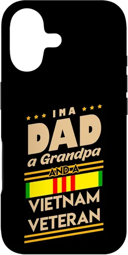 Vista 32 de Funda de regalo para iPhone 13 Pro Max I'm a Dad Grandpa And Vietnam Veteran Cool Soldier