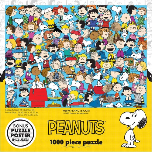 Vista 6 de RoseArt - Peanuts - Cast of Characters - Rompecabezas de 1000 piezas para adultos