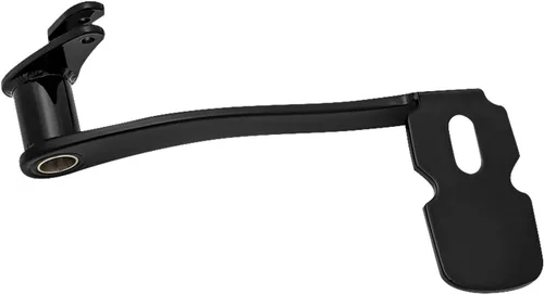 Vista 2 de Kuryakyn 9673 Pedal de freno extendido negro brillante con carenados inferiores: motocicletas Harley-Davidson Touring y Trike 2014-19