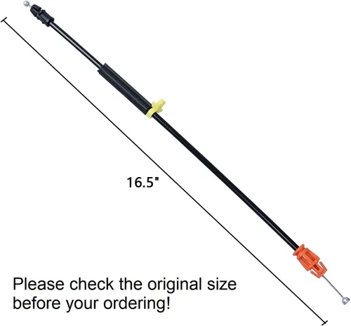 Vista 4 de Cable de pestillo de puerta de 16.5 pulgadas compatible con Chevy Silverado Tahoe Yukon Sierra Escalade 2007-2014, puertas delanteras laterales