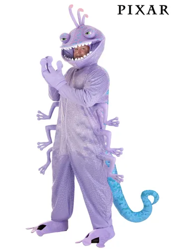 Vista 4 de Disfraz Randall Talla Grande para Hombre de Disney y Pixar Monsters Inc Multicolor
