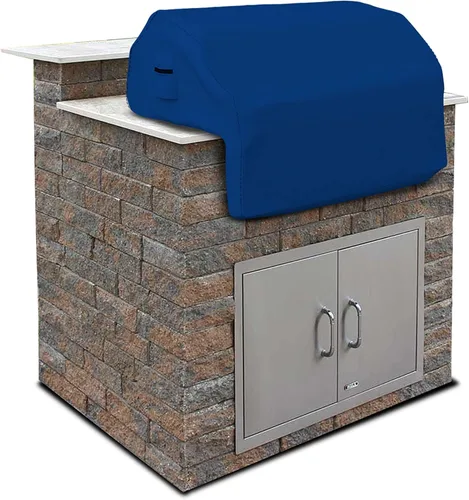 Vista 10 de Covers & All Cubierta de parrilla integrada para parrilla al aire libre – Resistente 18 oz impermeable cubierta de parrilla de barbacoa incorporada