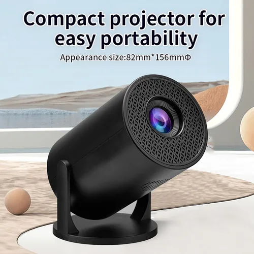Vista 8 de Yinhing Proyector portátil de vídeo 1080P Full HD 150 ANSI 8000lm 270 ajustable con fidelidad inalámbrica para Android portátil TV Stick Smartphone