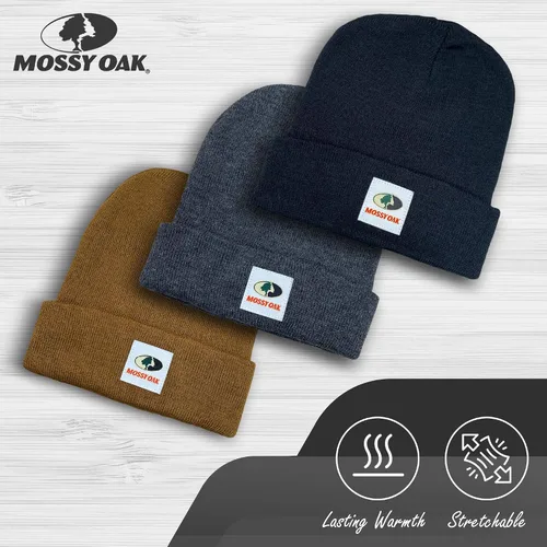 Vista 6 de Men's Rib Knitted Hats - Warm and Cozy Beanie Hat - Men Winter Hat- 2Pack