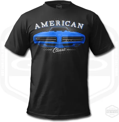 Vista 8 de 1969 GTO Tribute - Camiseta para hombre, color negro, idea de regalo para fanáticos del coche americano S-6XL Fabricado en Estados Unidos