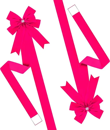 Vista 16 de Meseey 6 lazos grandes de terciopelo para armarios, lazos para puerta de armarios para Acción de Gracias, otoño, Halloween, Navidad, fiesta (negro)