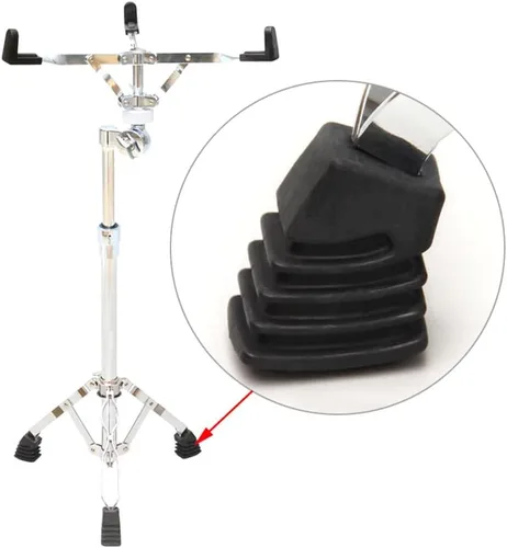 Vista 3 de Paquete de 3 protectores de patas de goma para piezas de percusión (grande, A)