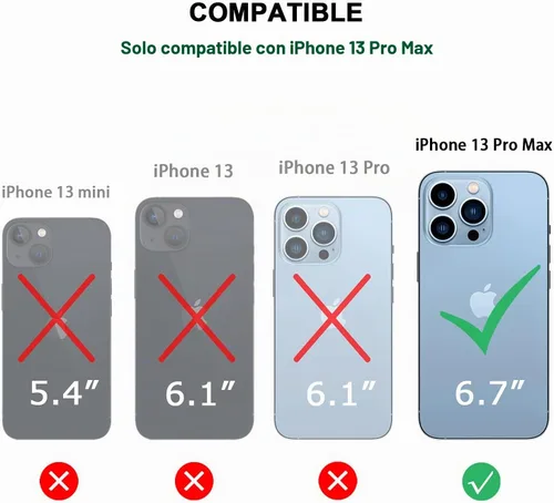 Vista 7 de TENDLIN Compatible con iPhone 13 Pro Max, funda de grano de madera con textura de fibra de carbono, funda híbrida de cuero compatible con iPhone 13