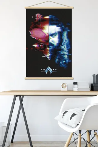 Vista 5 de Trends International DC Comics Movie Aquaman y el Reino Perdido - Póster de pared de Faceoff, 22.37 x 34.00 pulgadas, paquete de impresión premium