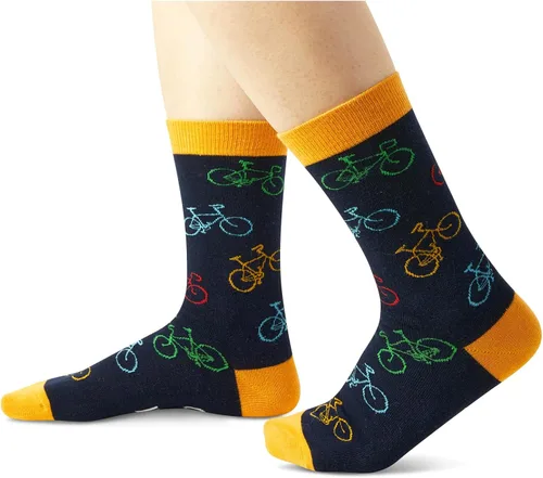 Vista 2 de Zmart Calcetines de ciclismo unisex, calcetines de ciclismo, calcetines de bicicleta, regalos de ciclismo de montaña, regalos de ciclismo, regalos