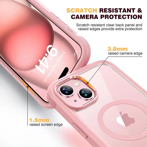 Vista 580 de DIACLARA - Funda transparente compatible con iPhone XR 6.1 pulgadas 2018