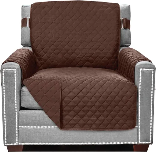 Vista 95 de Sofa Shield Funda de sofá con correa, reversible, resistente a las manchas y al desgarro, funda acolchada de microfibra, lavables, asiento de 62