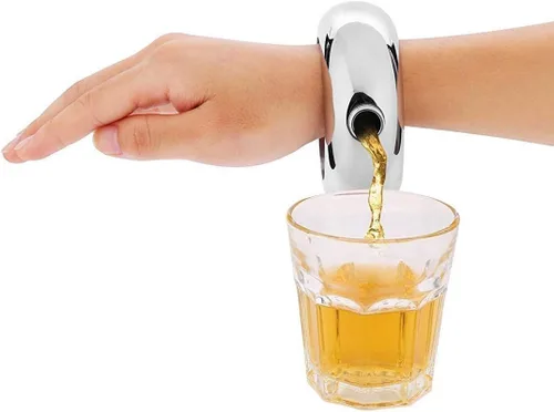 Vista 8 de 3.5oz suave acero inoxidable pulsera portátil frasco de cadera para almacenar whisky/alcohol colorido