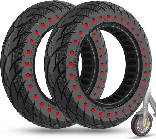 Vista 16 de Neumático Sólido para Scooter Eléctrico de 10 x 2.5 Pulgadas 60/70-6.5 Compatible con Ninebot Max G30P G30LP~Gotrax G5 G6~Hiboy Max 3~Hover 1