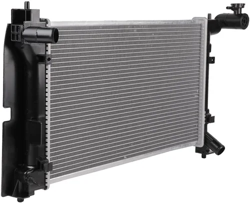 Vista 6 de SCITOO 2428PA16/AT [radiador] + condensador 3085 apto para 2006-2007 para Toyota 2003-2004 para Toyota Corolla 2003-2004 para Toyota para Matrix