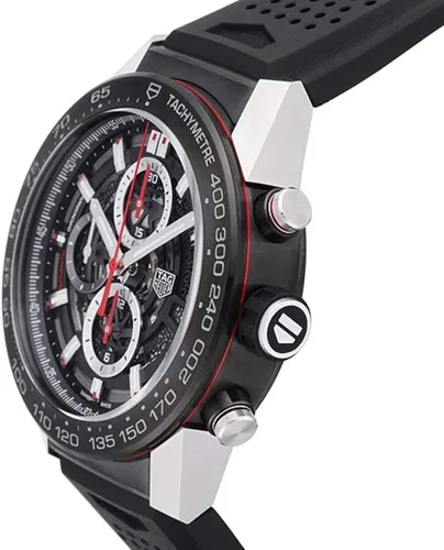 Vista 2 de Tag Heuer CAR2A1ZFT6044 reloj de hombre automático doble Carrera Calibre Heuer 01Skeleton