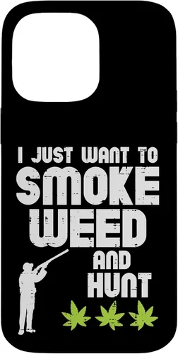 Vista 21 de iPhone 16 Smoke Weed Hunt Funny Hunting Cannabis 420 Hunter Hombres Mujeres Caso