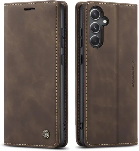Vista 27 de Funda tipo cartera compatible con Samsung Galaxy S23, de piel sintética, con función atril y tarjetero para Galaxy S23 5G de 6.1 pulgadas (negro)