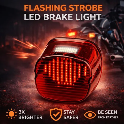 Vista 2 de Eagle Lights Luz Trasera Roja Intermitente LED de Mejora para Harley Davidson Sportster/Softail/Touring/Dyna
