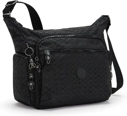 Vista 2 de Kipling Bolso cruzado Gabbie para mujer, bolso ligero para uso diario, bolso de hombro casual, Firma Emb