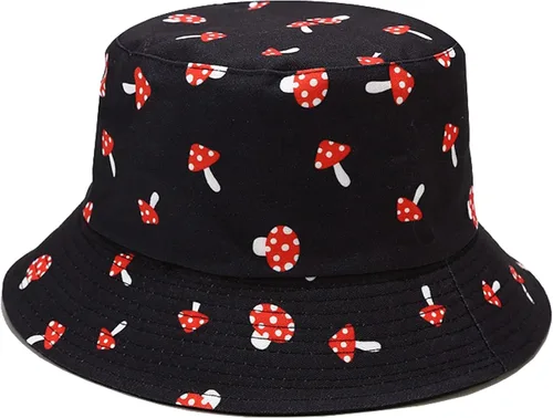 Vista 35 de Sombrero de pescador reversible de doble cara con estampado unisex Banana