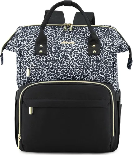Vista 11 de Mochila para laptop LOVEVOOK para mujer, Negro, Mochilas Daypack