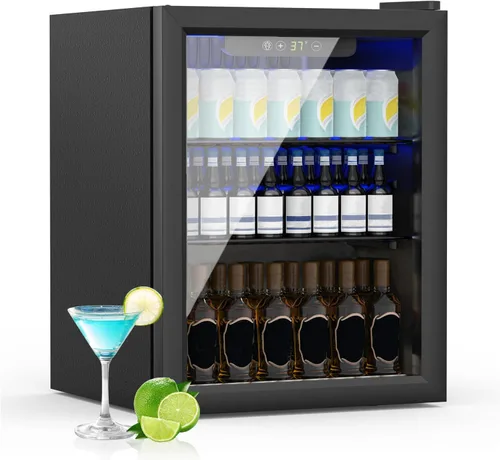 Vista 16 de Mini Refrigerador Compacto de 24 Latas/0.9 Pies Cúbicos para Refrescos, Bebidas, Cerveza o Vino, Pequeño Refrigerador Enfriador de Bebidas Portátil