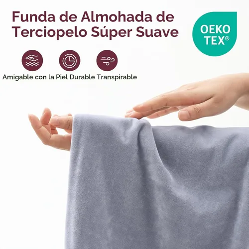 Vista 2 de Momcozy Funda de almohada de embarazo para Dreamlign U Pro, almohada de maternidad para dormir, almohada ajustable para piernas, soporte para U
